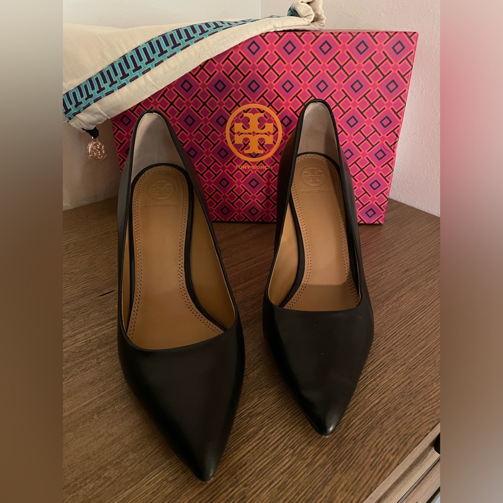 Tory Burch Classic Black Stilletos